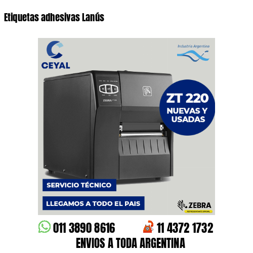 Etiquetas adhesivas Lanús