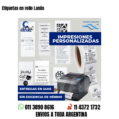 Etiquetas en rollo Lanús