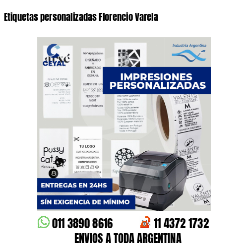 Etiquetas personalizadas Florencio Varela
