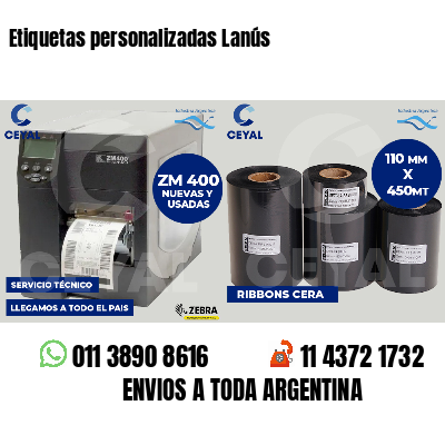 Etiquetas personalizadas Lanús