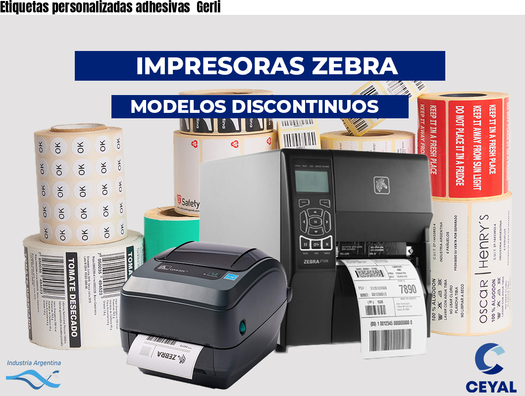 Etiquetas personalizadas adhesivas  Gerli