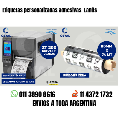 Etiquetas personalizadas adhesivas Lanús