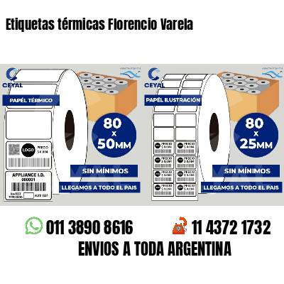 Etiquetas térmicas Florencio Varela