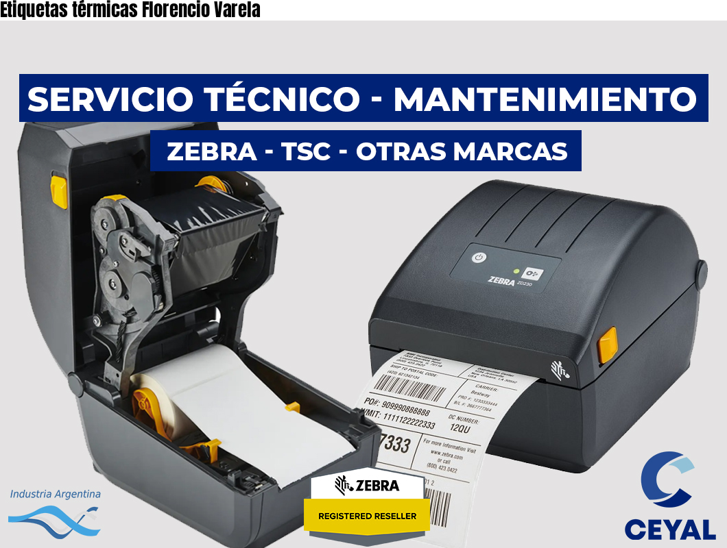 Etiquetas térmicas Florencio Varela