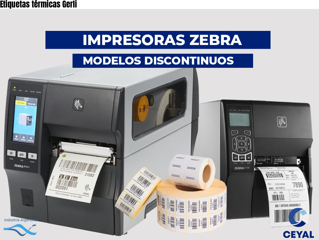 Etiquetas térmicas Gerli
