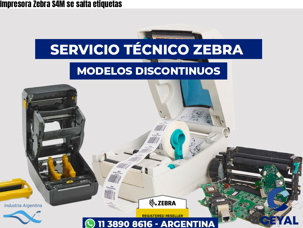 Impresora Zebra S4M se salta etiquetas