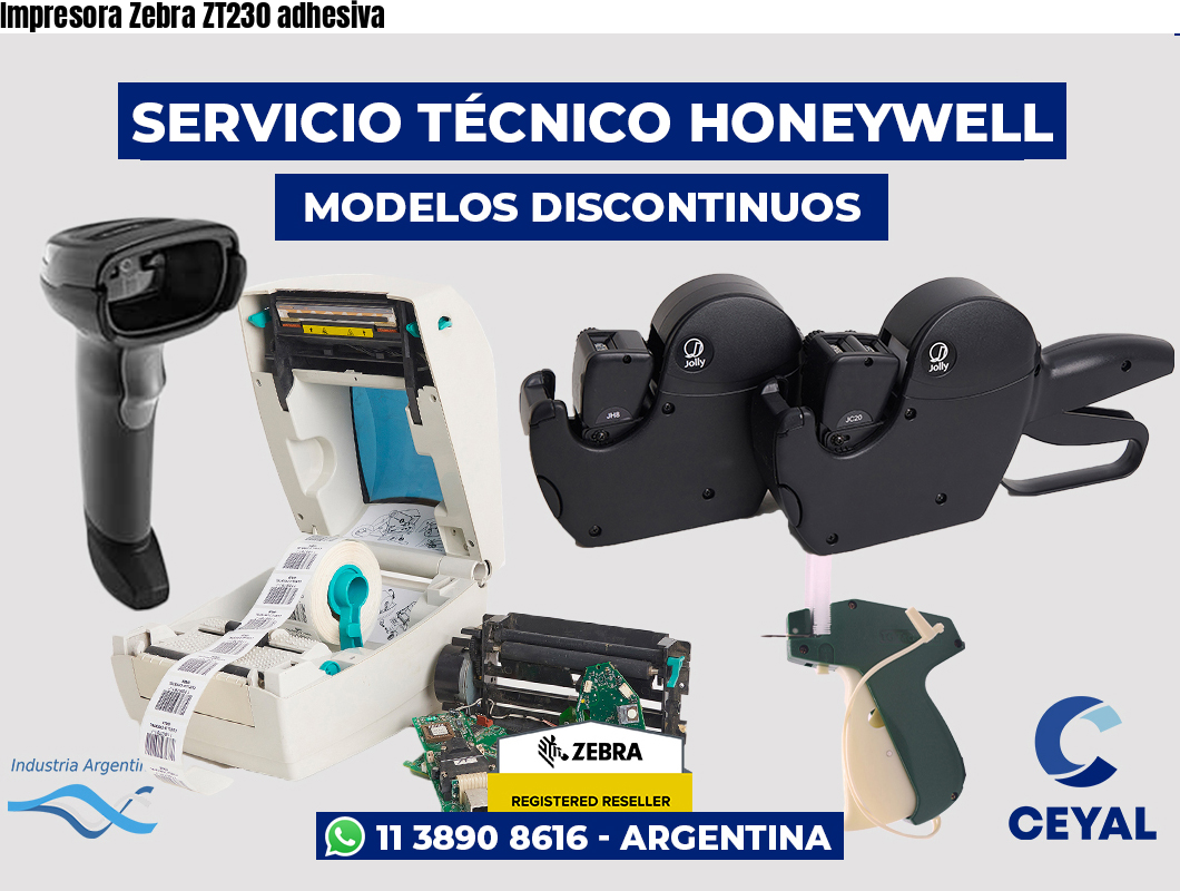 Impresora Zebra ZT230 adhesiva