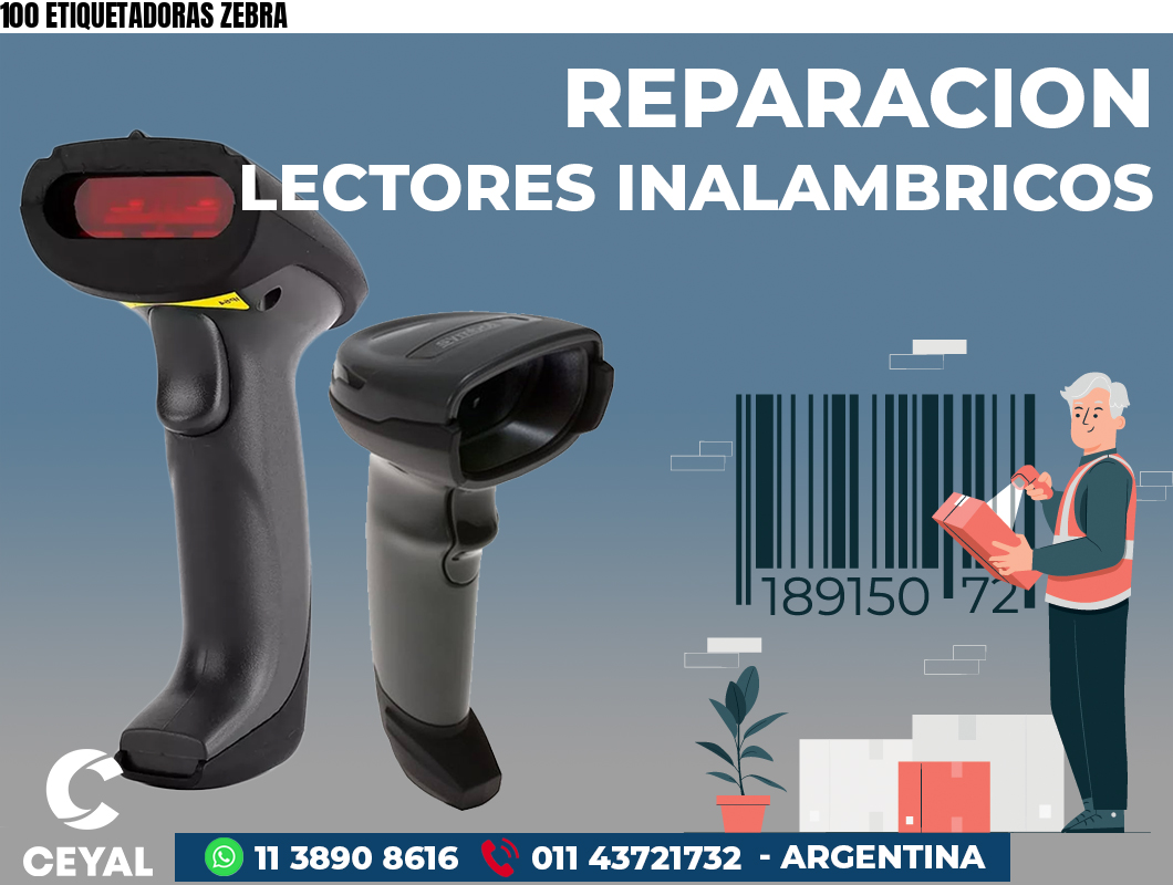 100 ETIQUETADORAS ZEBRA