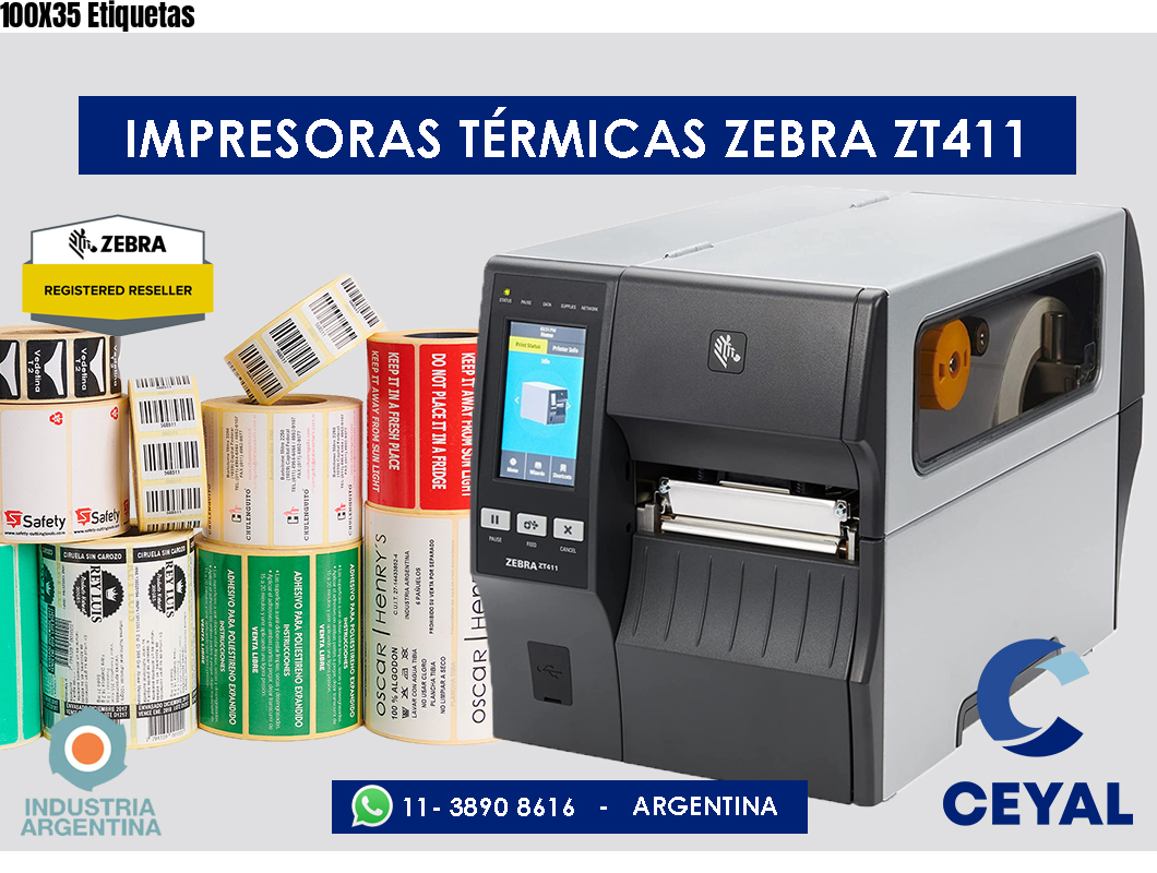 100X35 Etiquetas
