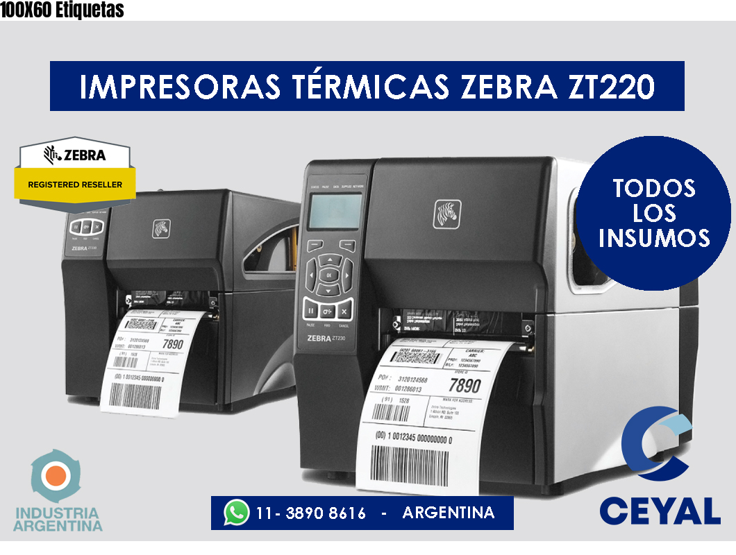 100X60 Etiquetas