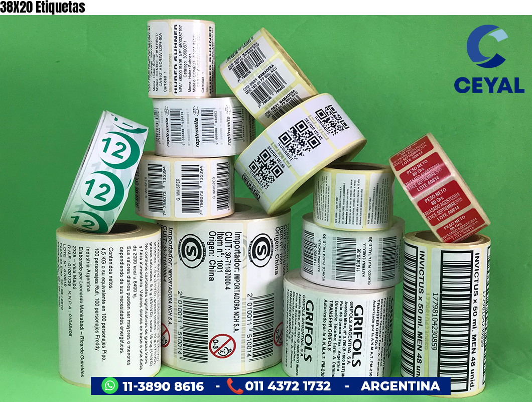38X20 Etiquetas