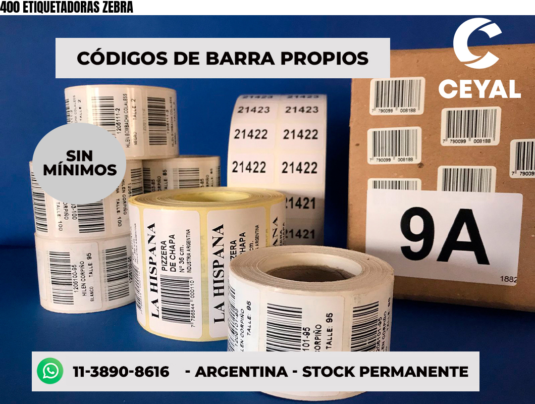 400 ETIQUETADORAS ZEBRA