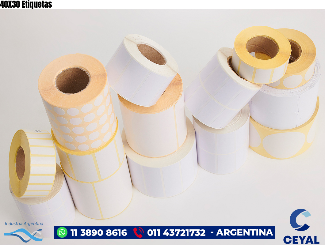 40X30 Etiquetas