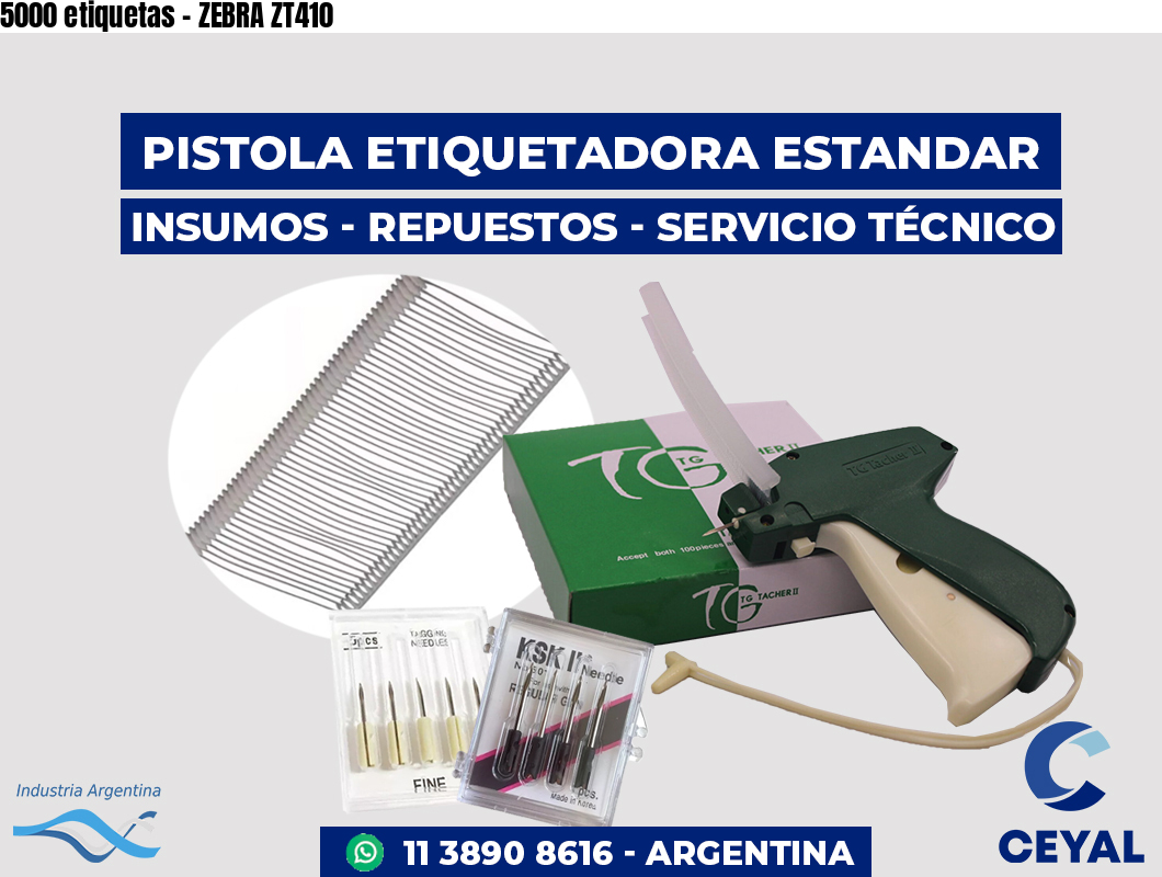5000 etiquetas - ZEBRA ZT410