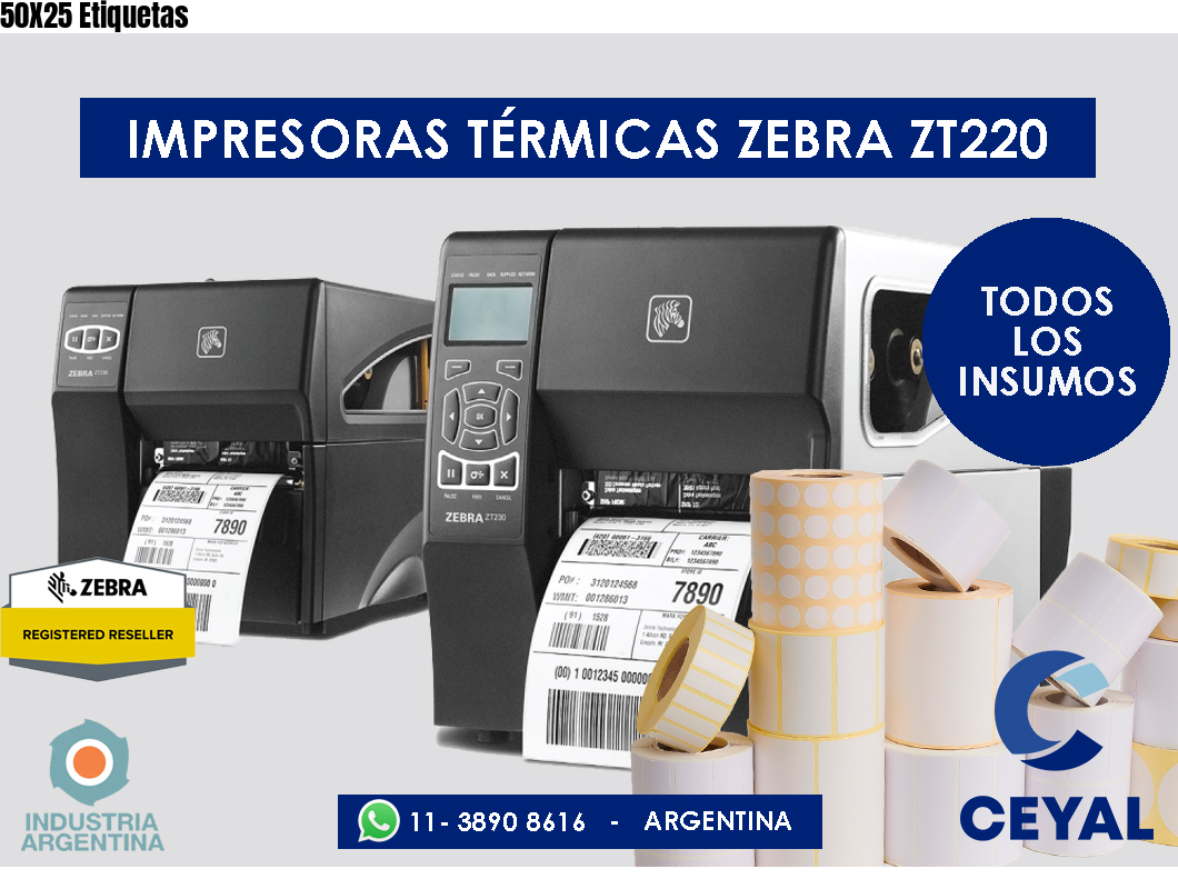 50X25 Etiquetas