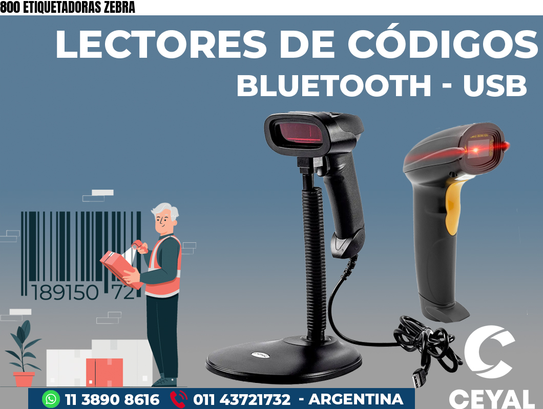800 ETIQUETADORAS ZEBRA