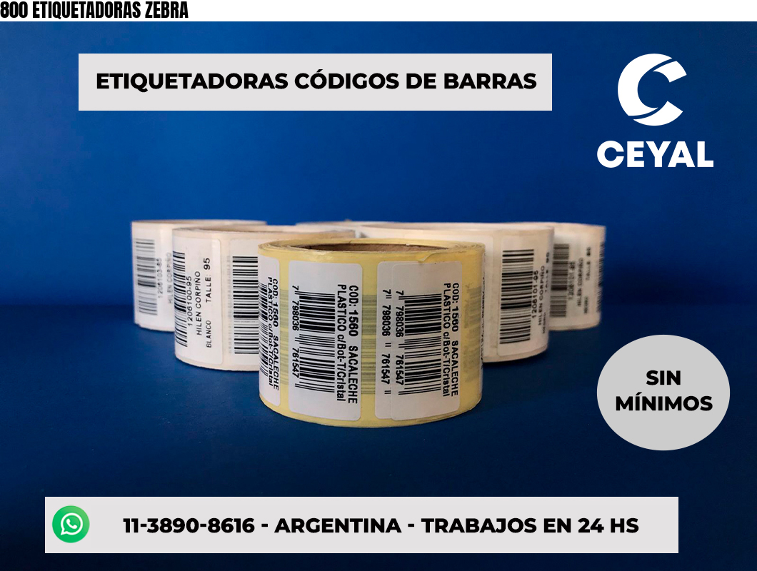 800 ETIQUETADORAS ZEBRA
