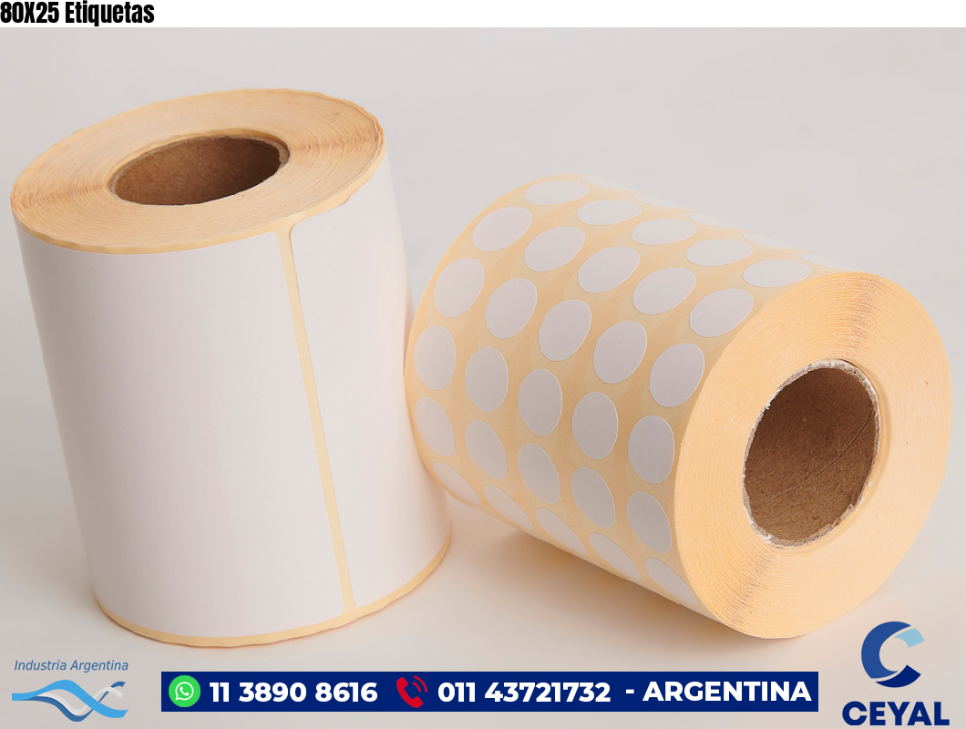 80X25 Etiquetas