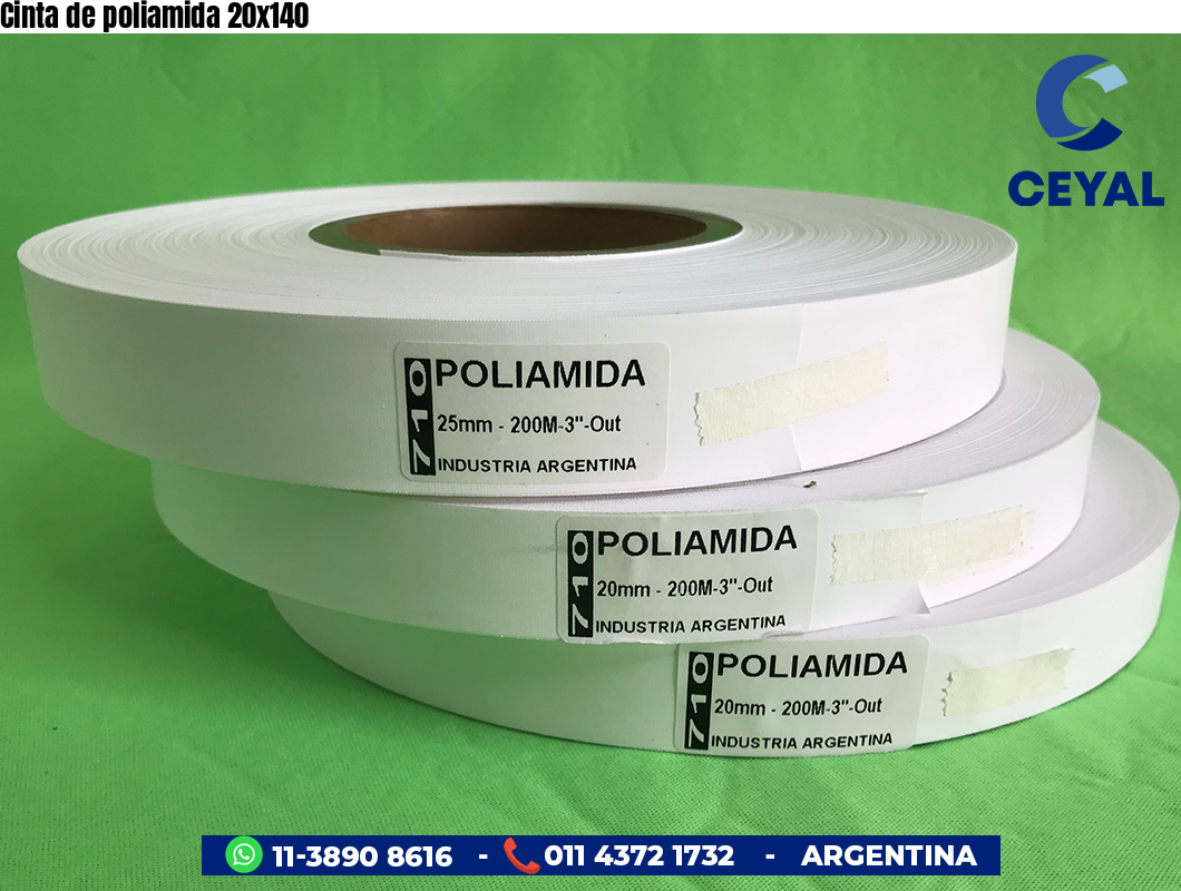 Cinta de poliamida 20x140