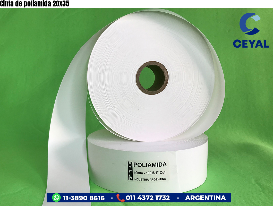 Cinta de poliamida 20x35