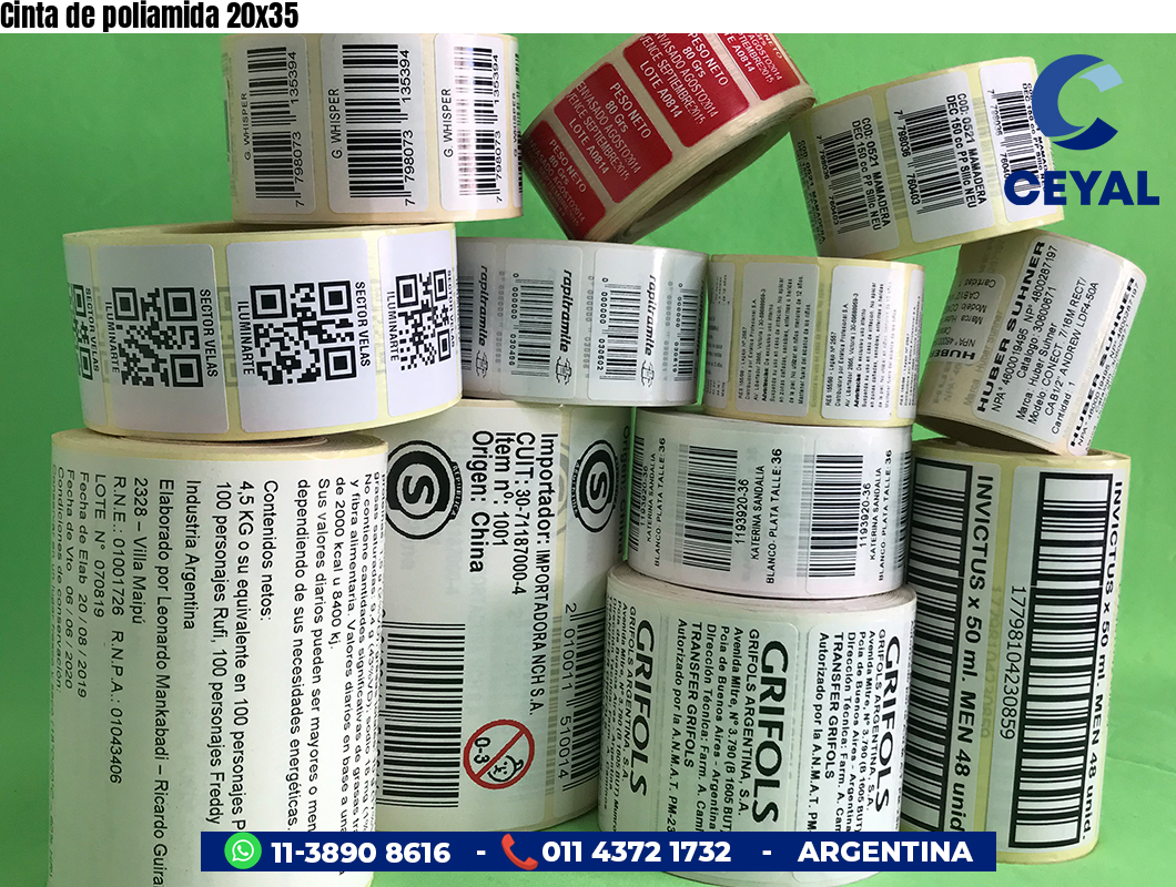 Cinta de poliamida 20x35