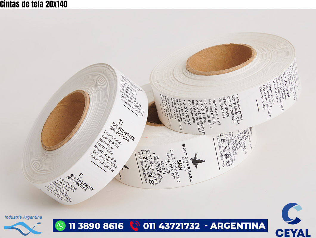 Cintas de tela 20×140