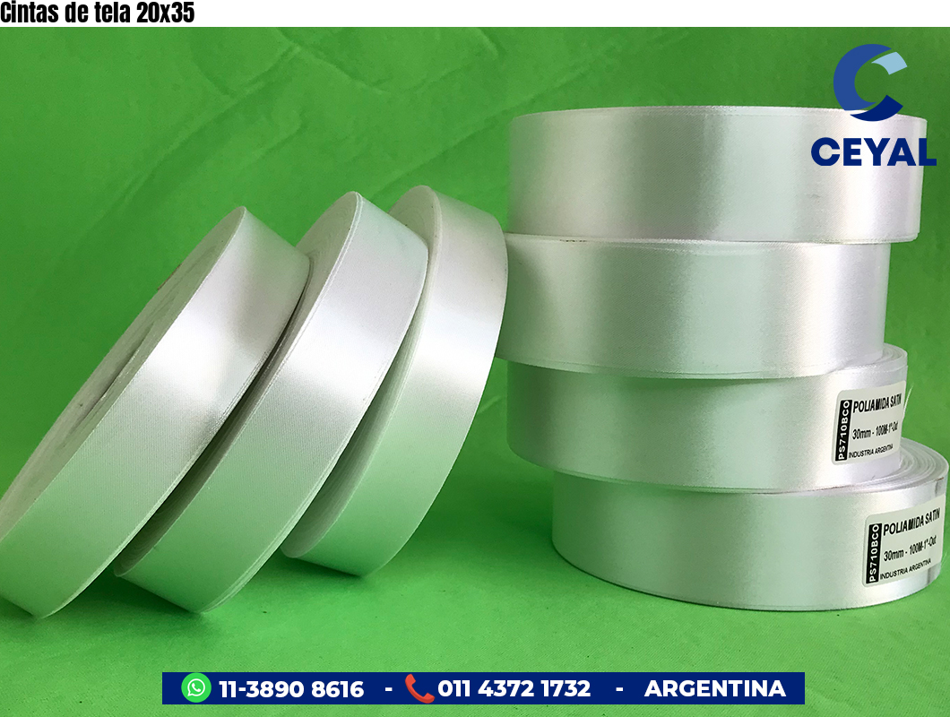 Cintas de tela 20x35