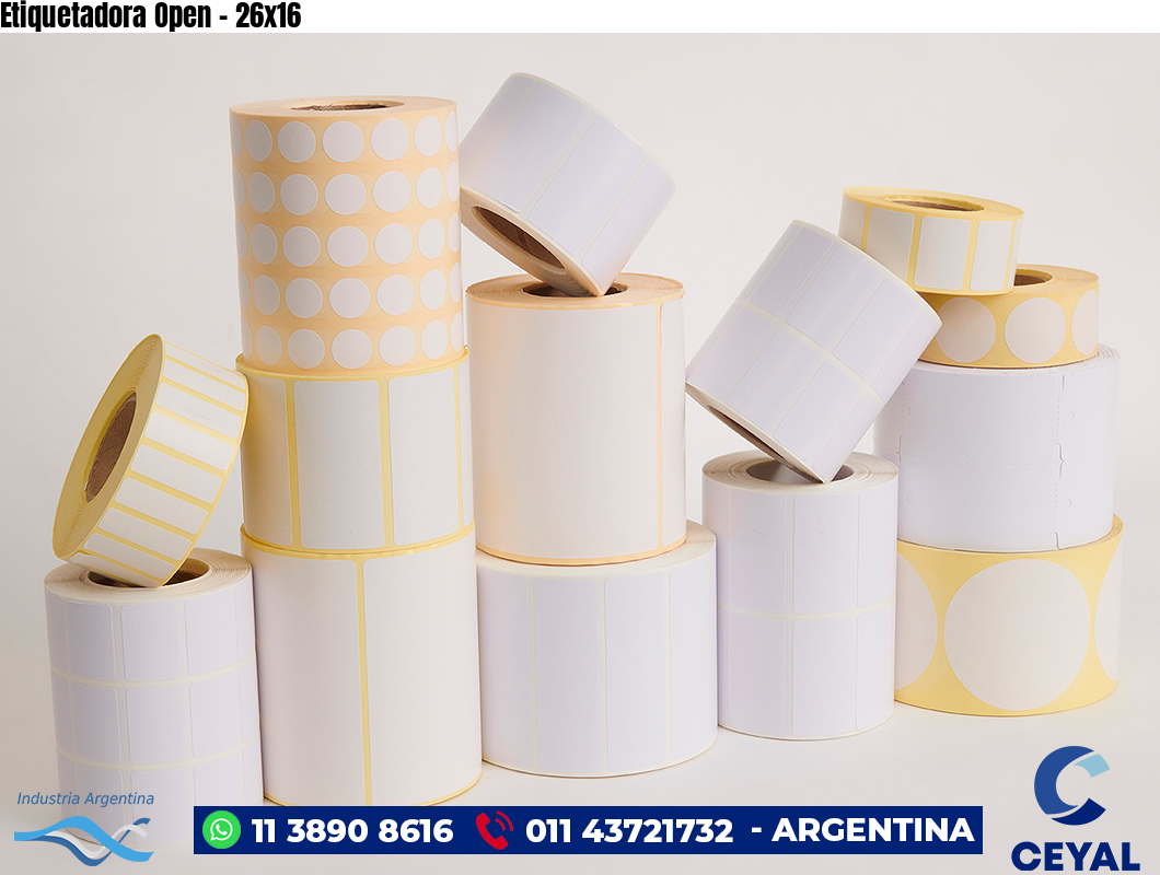 Etiquetadora Open - 26x16