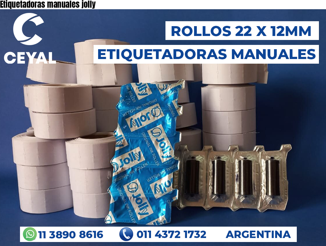 Etiquetadoras manuales jolly