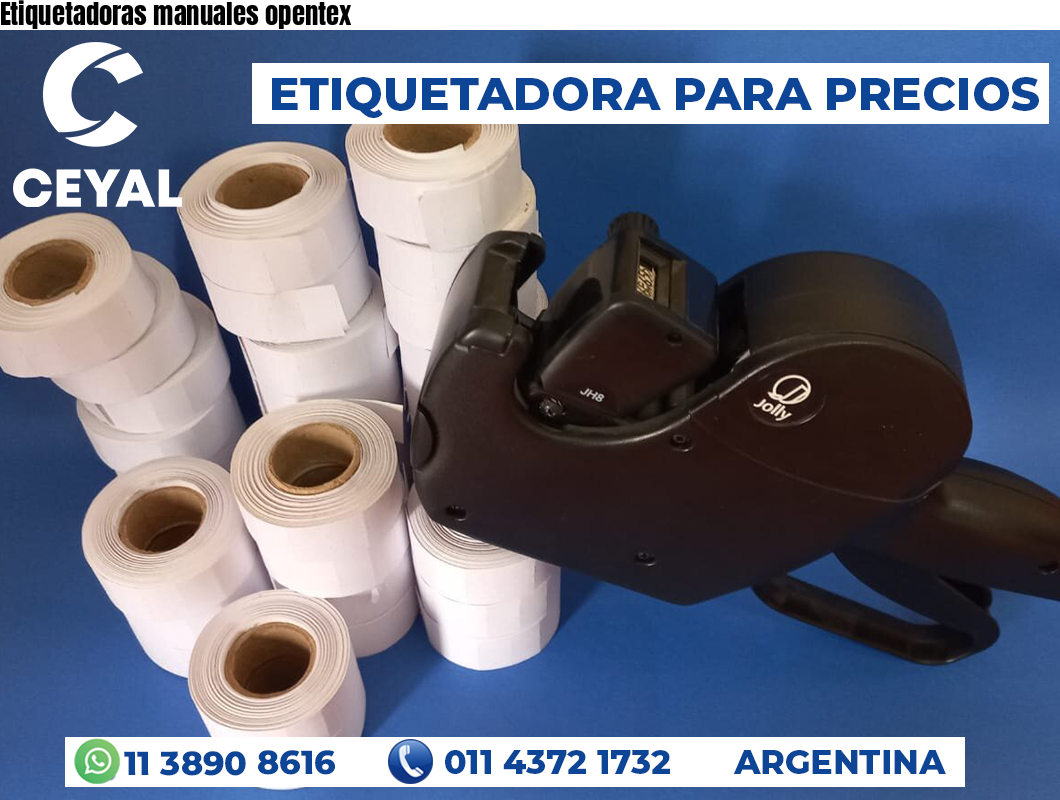 Etiquetadoras manuales opentex