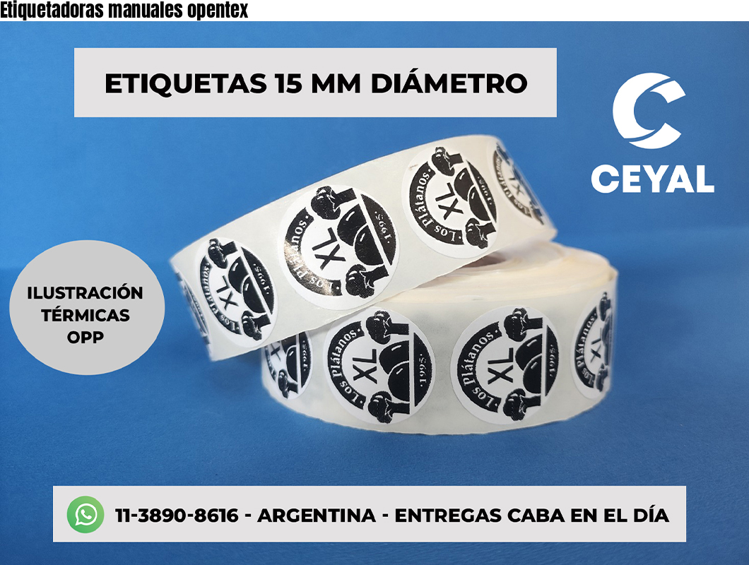Etiquetadoras manuales opentex