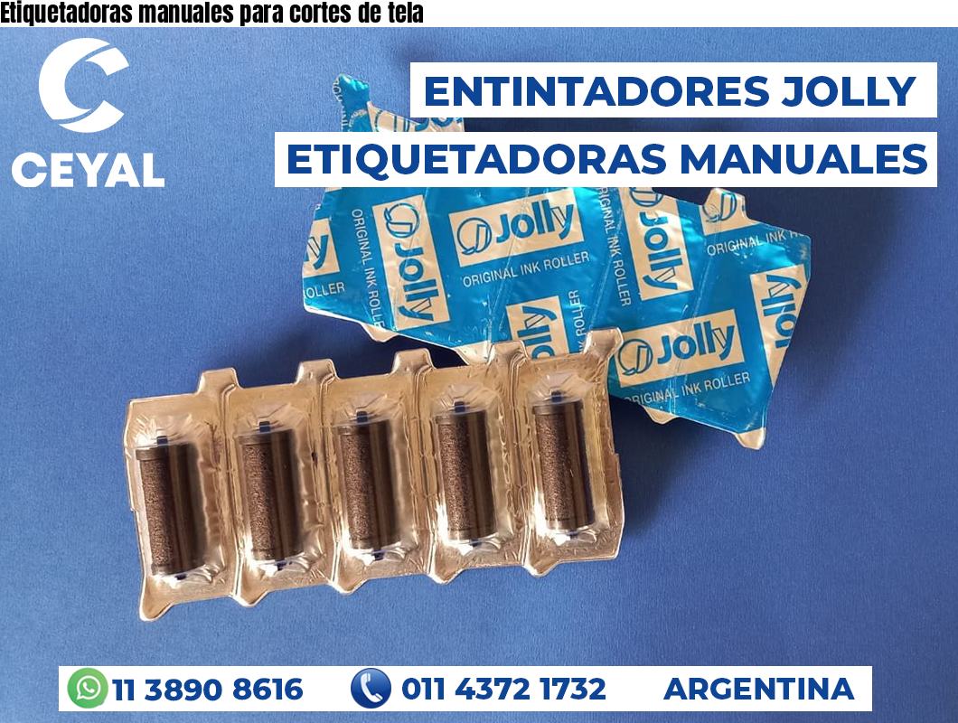 Etiquetadoras manuales para cortes de tela