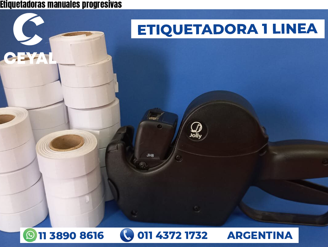 Etiquetadoras manuales progresivas