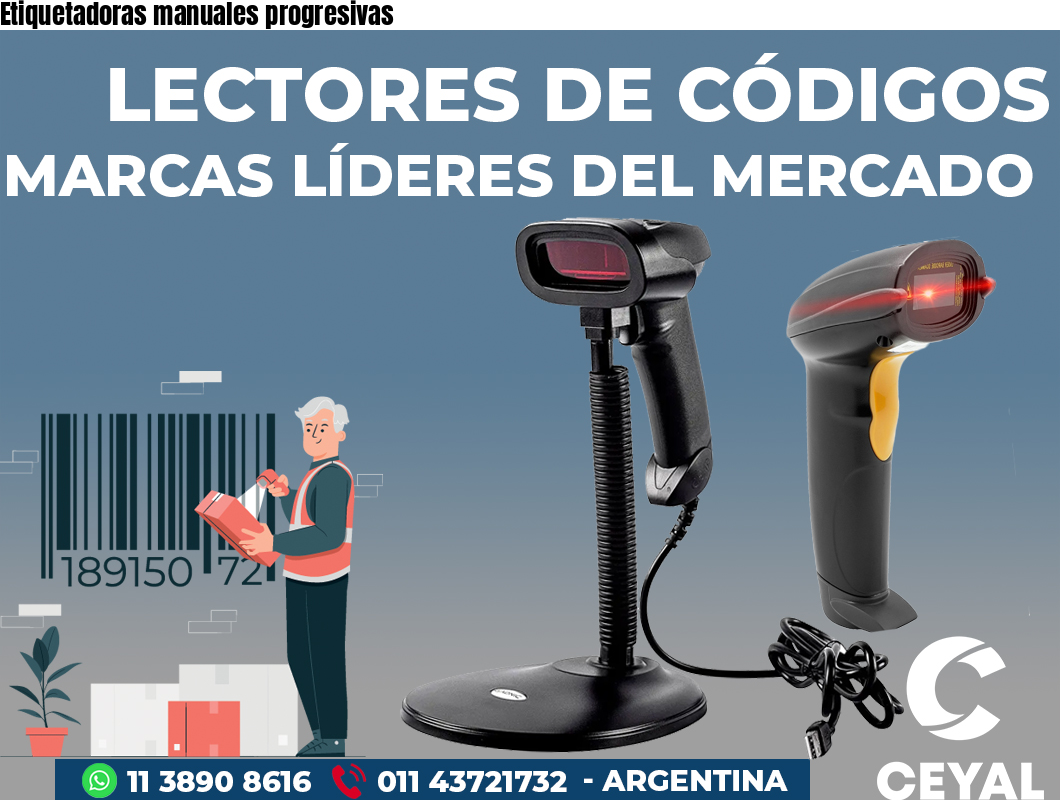 Etiquetadoras manuales progresivas