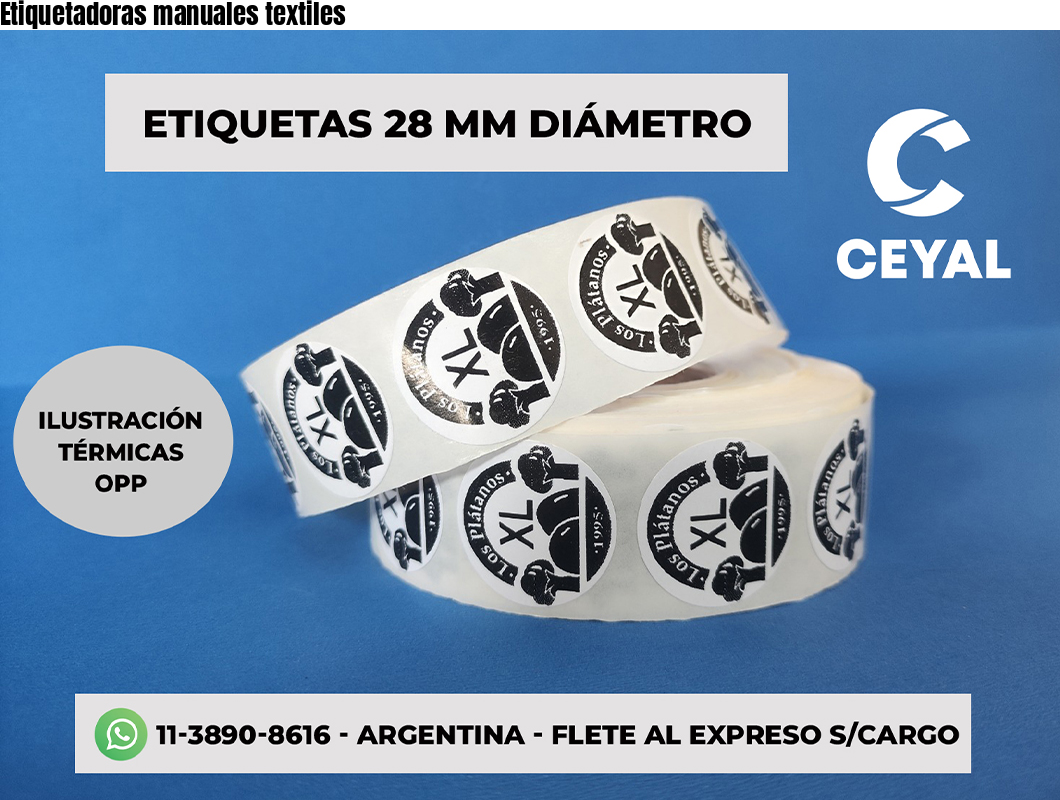 Etiquetadoras manuales textiles