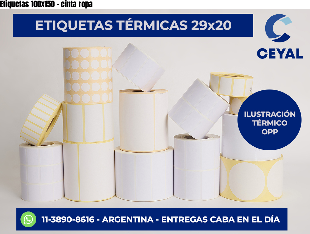 Etiquetas 100x150 - cinta ropa