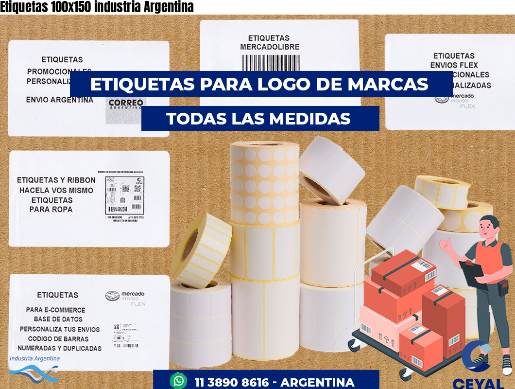 Etiquetas 100x150 industria Argentina