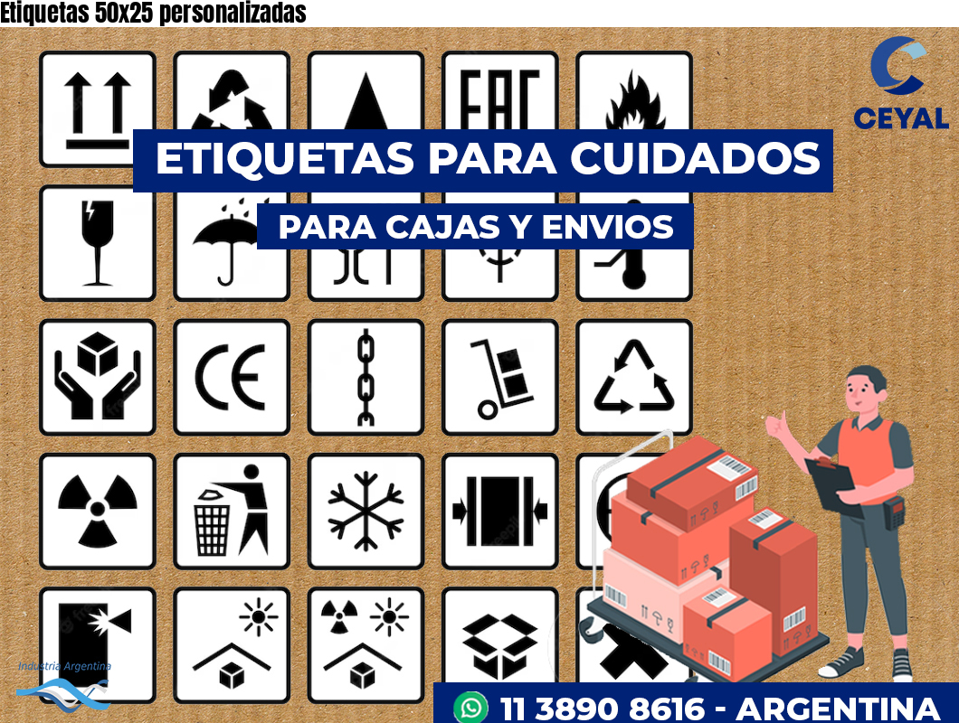 Etiquetas 50x25 personalizadas