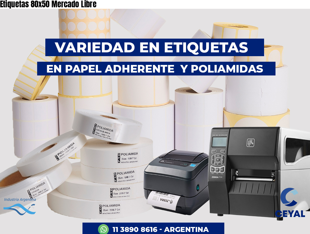 Etiquetas 80x50 Mercado Libre