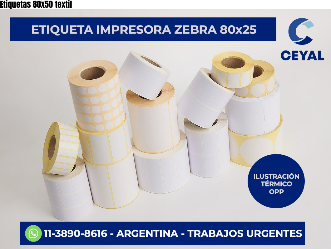 Etiquetas 80×50 textil