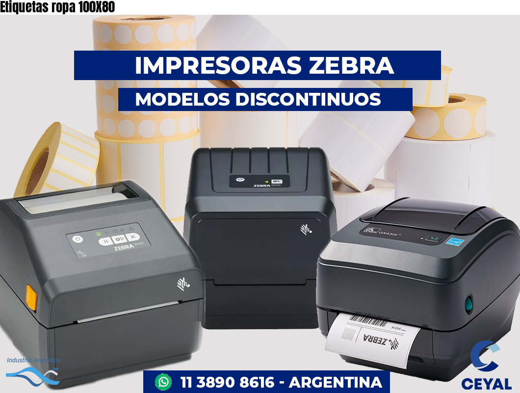 Etiquetas ropa 100X80