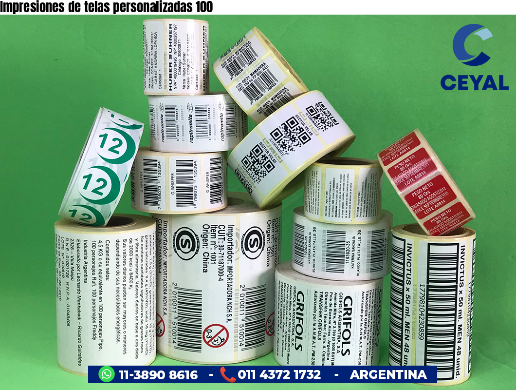 Impresiones de telas personalizadas 100