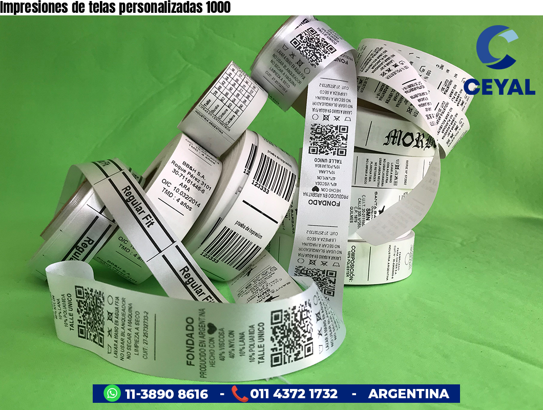 Impresiones de telas personalizadas 1000