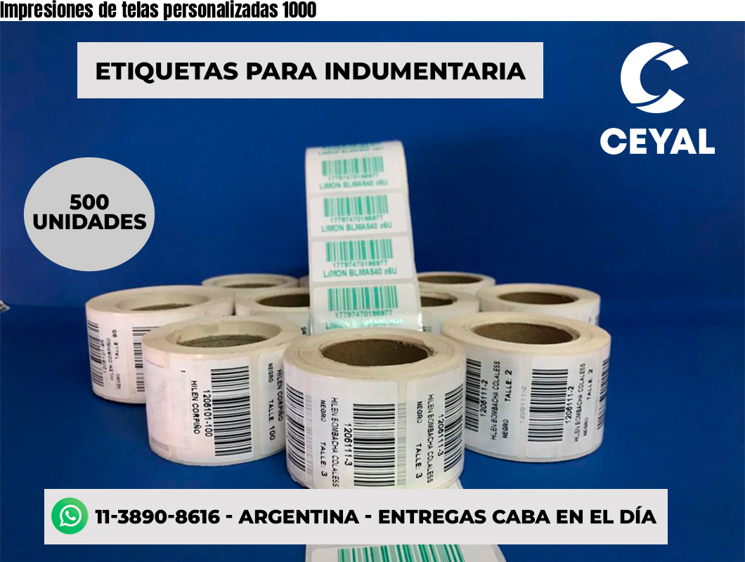 Impresiones de telas personalizadas 1000