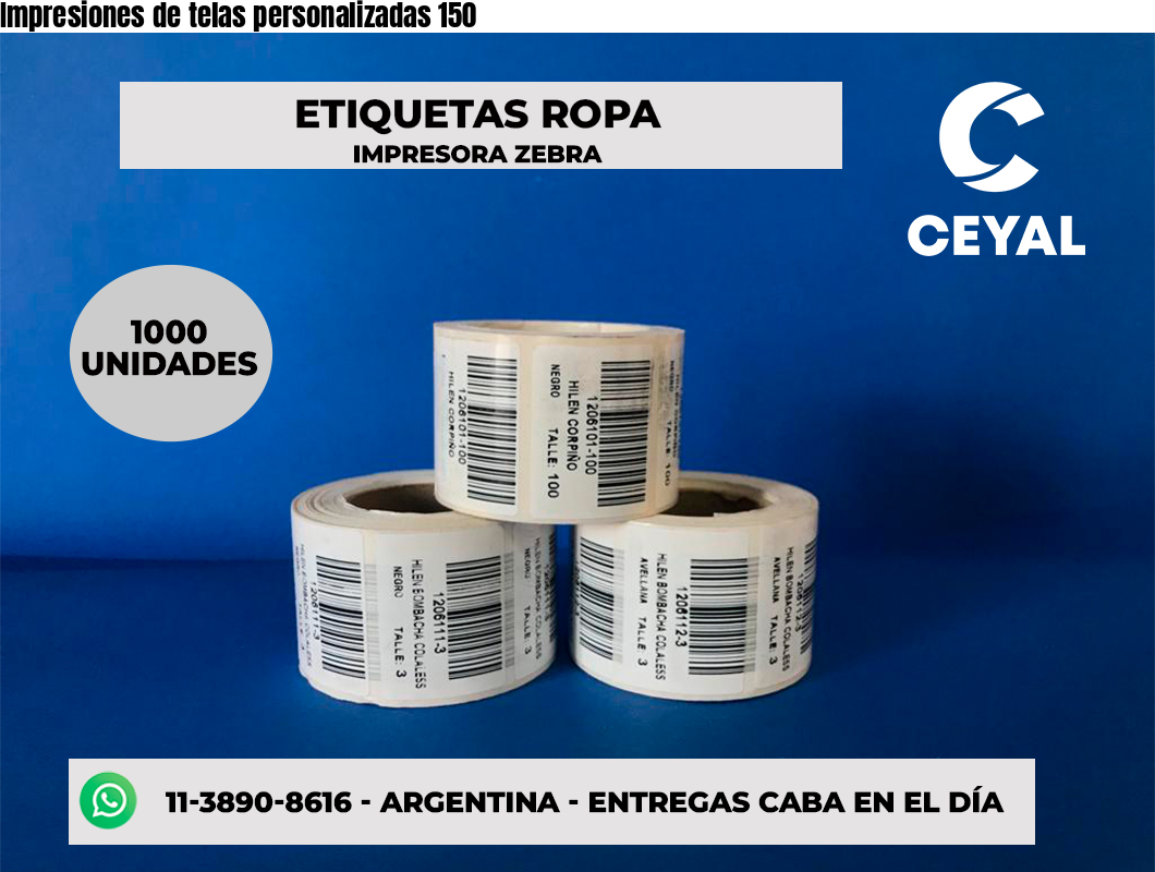 Impresiones de telas personalizadas 150