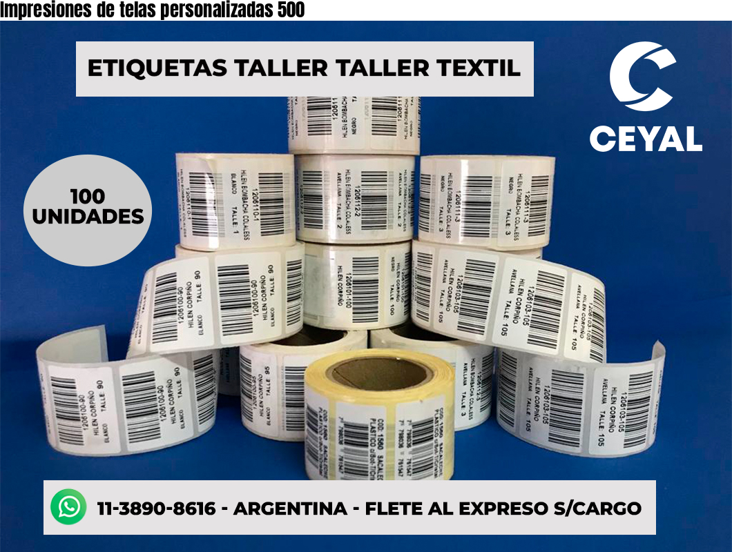 Impresiones de telas personalizadas 500