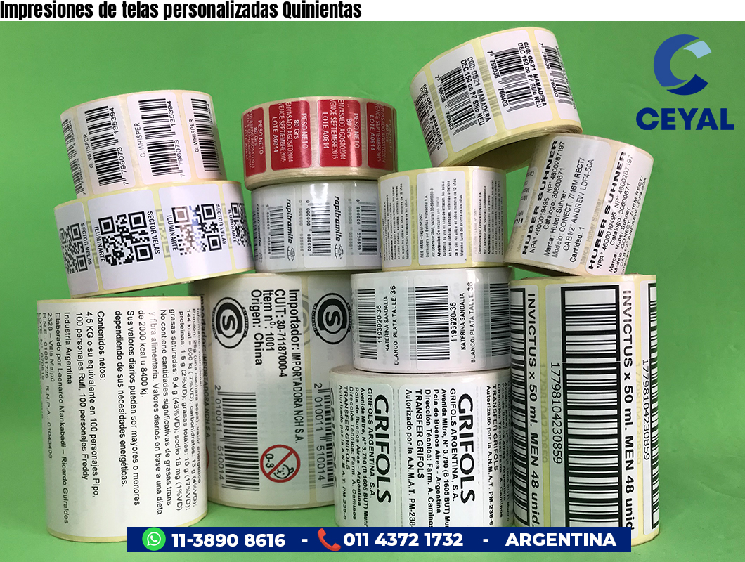 Impresiones de telas personalizadas Quinientas