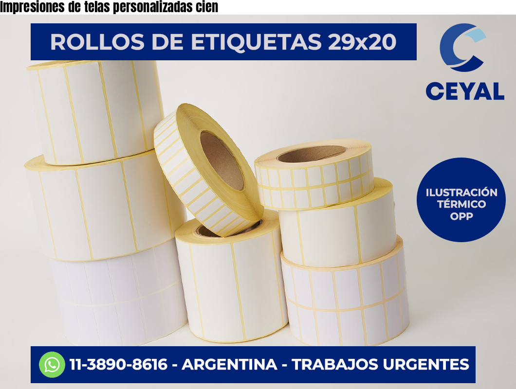 Impresiones de telas personalizadas cien