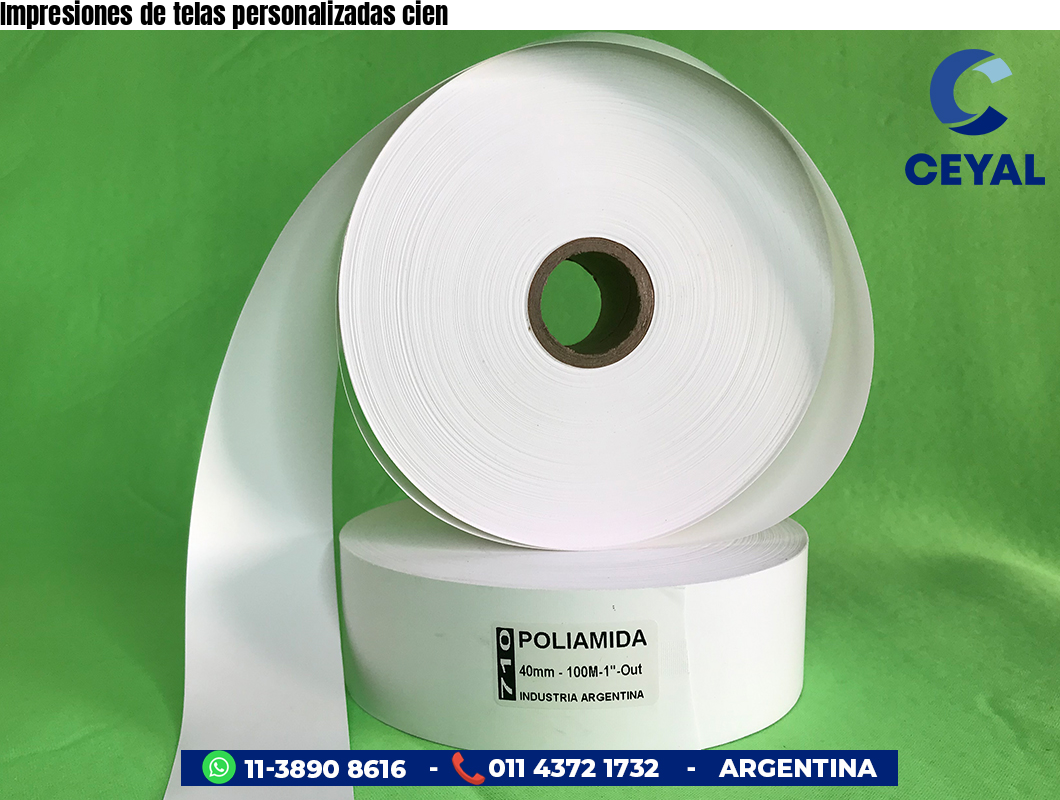 Impresiones de telas personalizadas cien