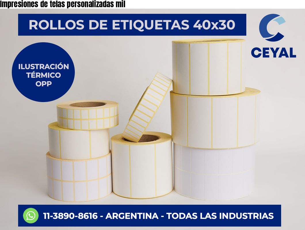 Impresiones de telas personalizadas mil
